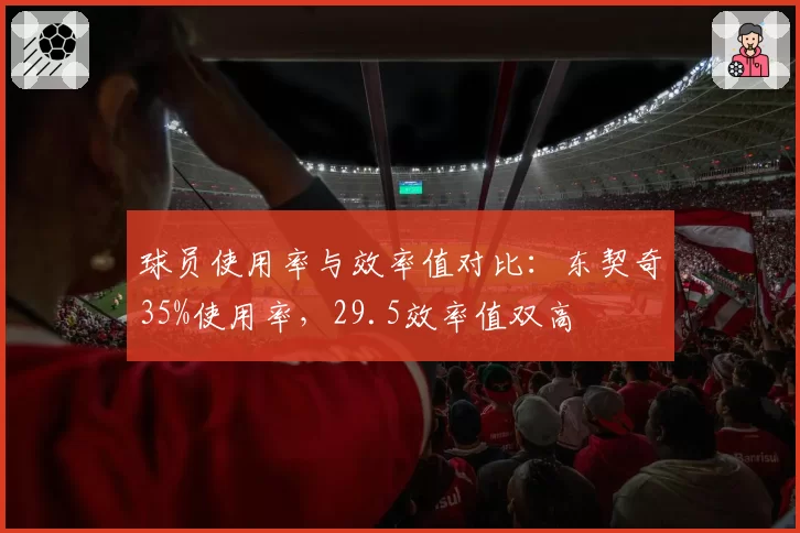 球员使用率与效率值对比：东契奇35%使用率，29.5效率值双高