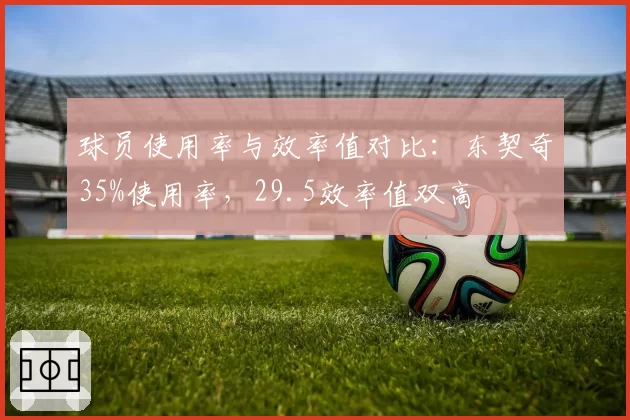 球员使用率与效率值对比：东契奇35%使用率，29.5效率值双高